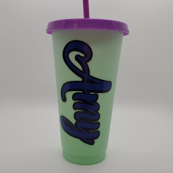 Custom Name 24oz Color Change Tumbler - Picture 2 of 7